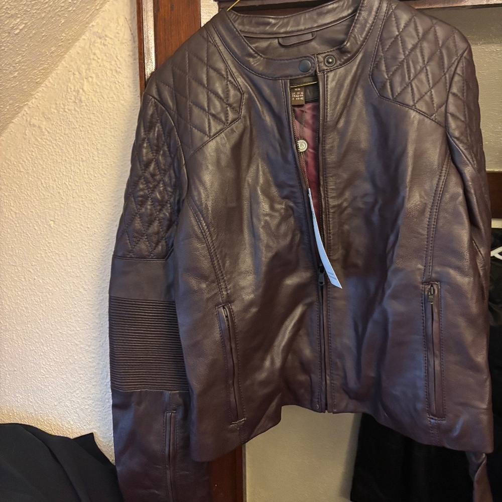 DANIER, Nicole leather jacket, size Medium